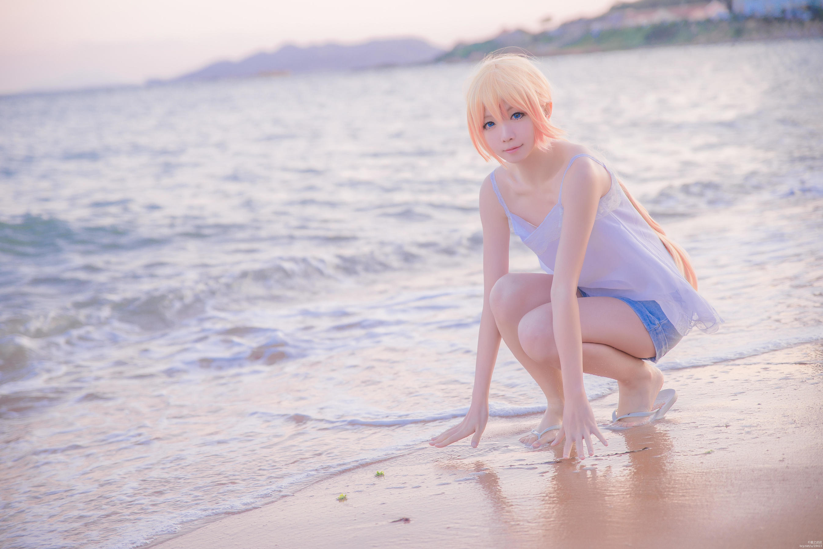 [网红Coser]星之迟迟《刀剑乱舞COS乱藤四郎》写真集插图3